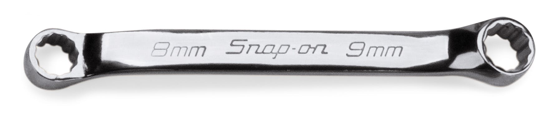 8–9 mm 12-Point Metric Flank Drive® Short 10° Offset Box Wrench | XSM89A 8–9 mm 12-Point Metric Flank Drive® Short 10° Offset Box Wrench | XSM89A